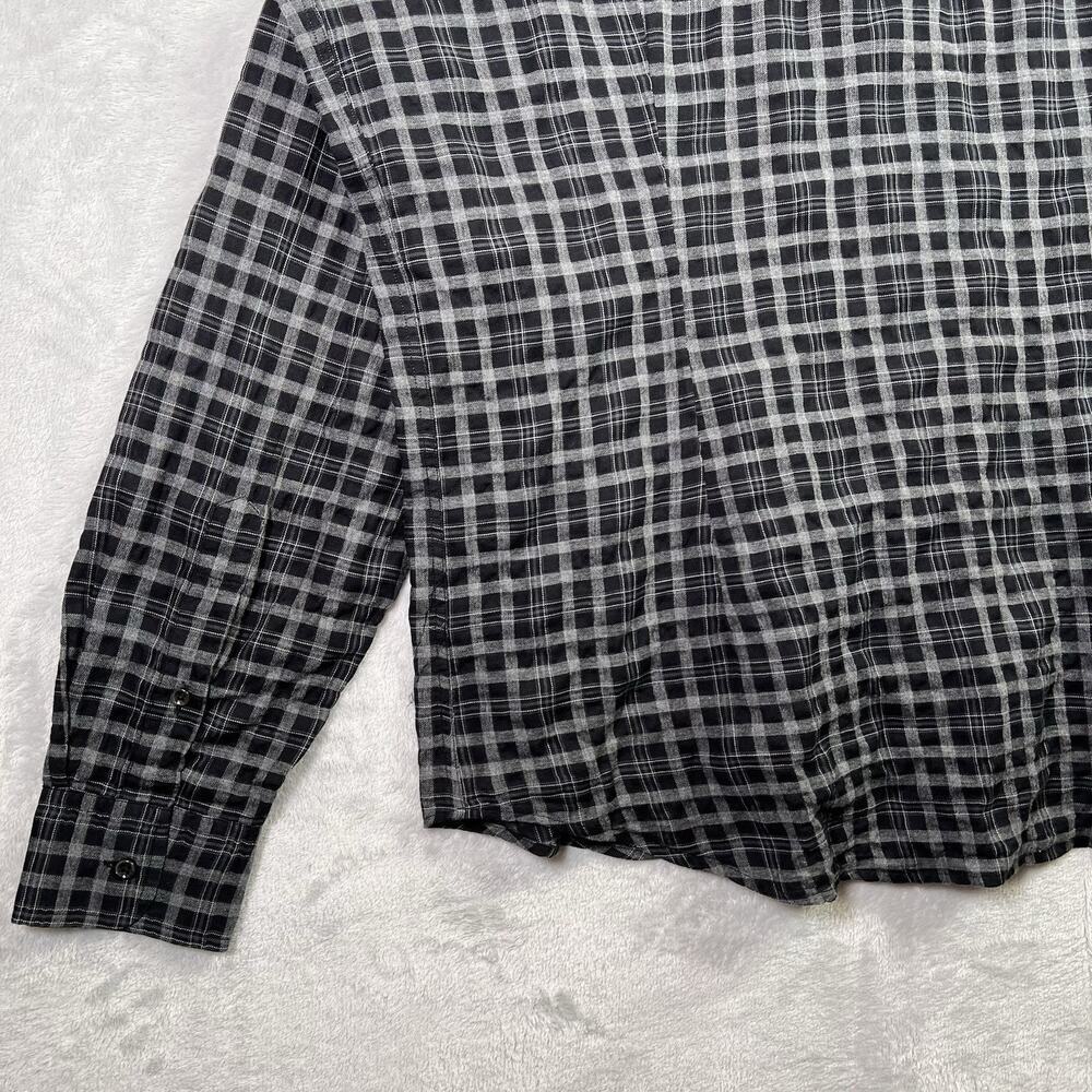 Ralph Lauren Men's Dress SHirt Black Plaid Size XL Lightweight Business Casual - Picture 11 of 15